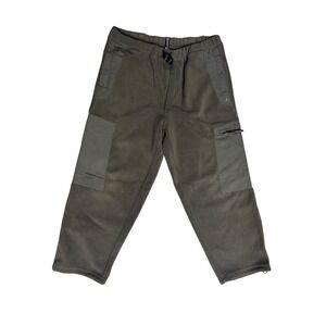 Volcom Mens Fleece Cargo Pants Olive Green Small Gorpcore Tactical Utility Skate
